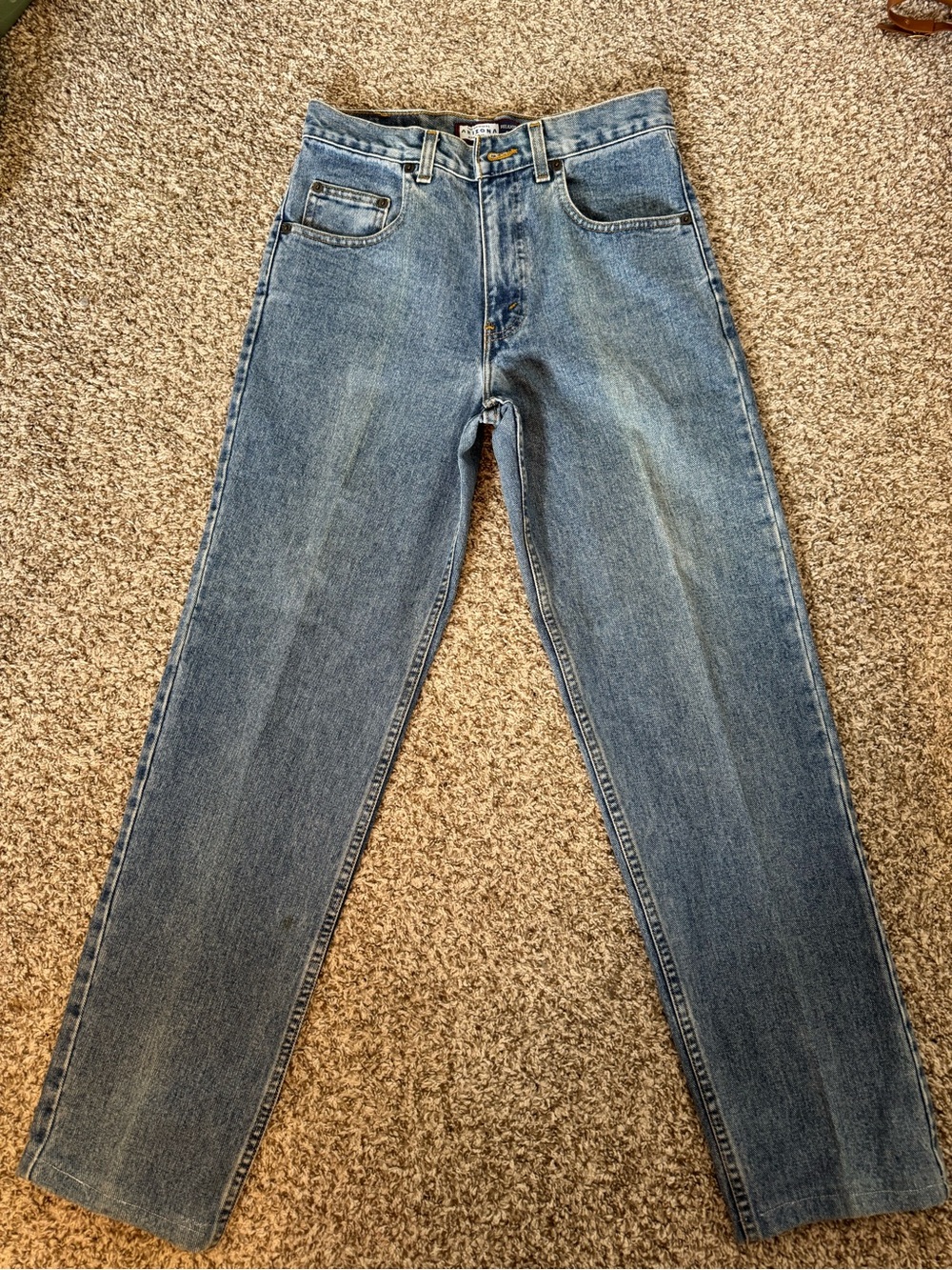 Arizona Jean Company Medium Blue Slim Straight Jeans